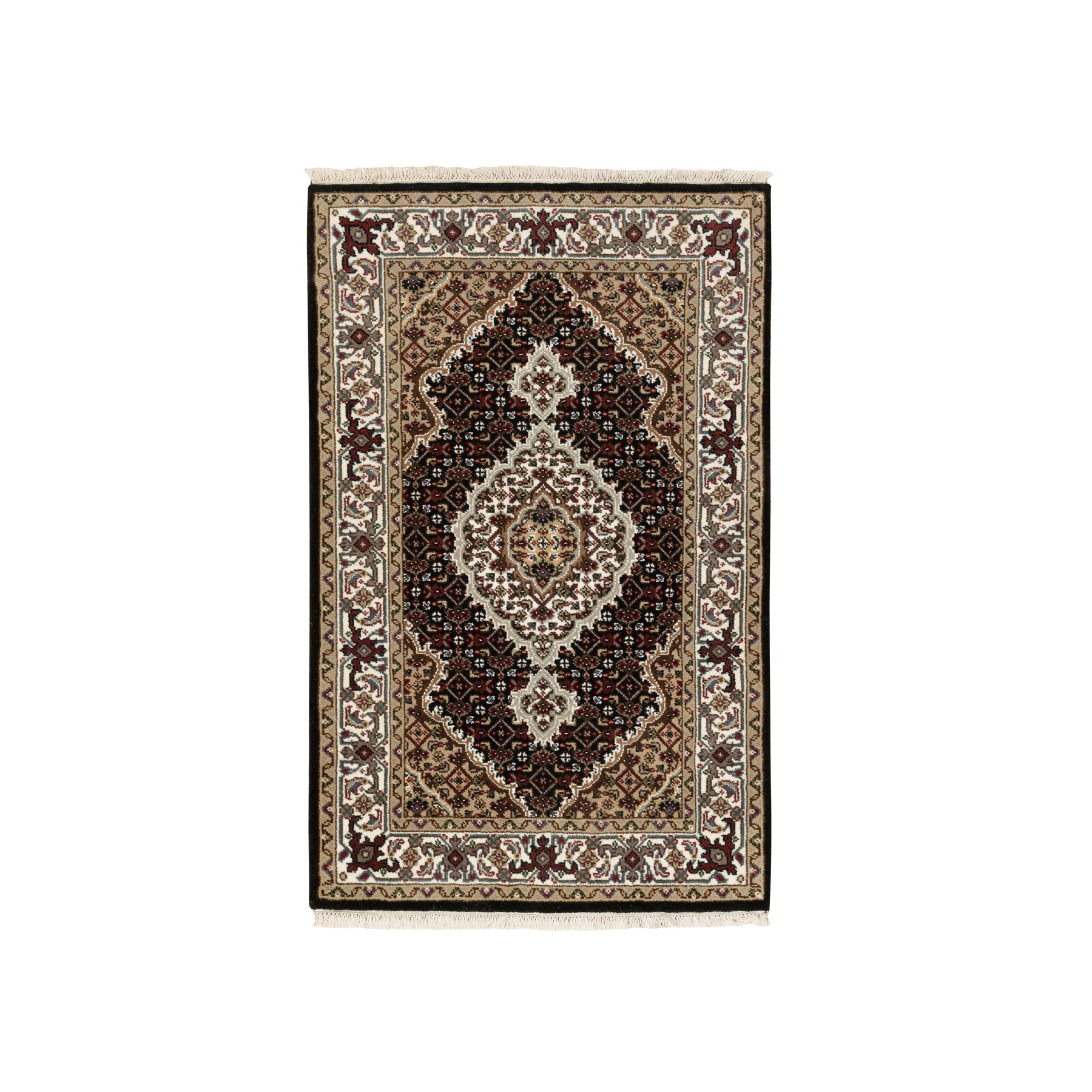 Traditional Wool Hand-Knotted Area Rug 2'6